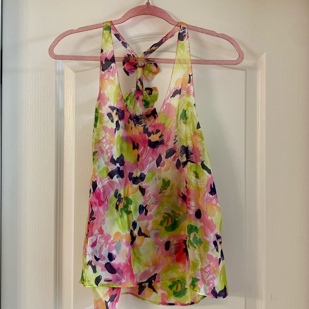 LF Millau sheer bow tank top